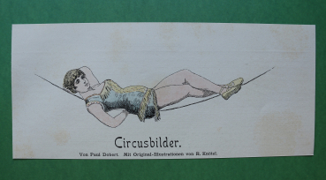 Farb Holzstich R Knötel 1890-1900 Circusbilder